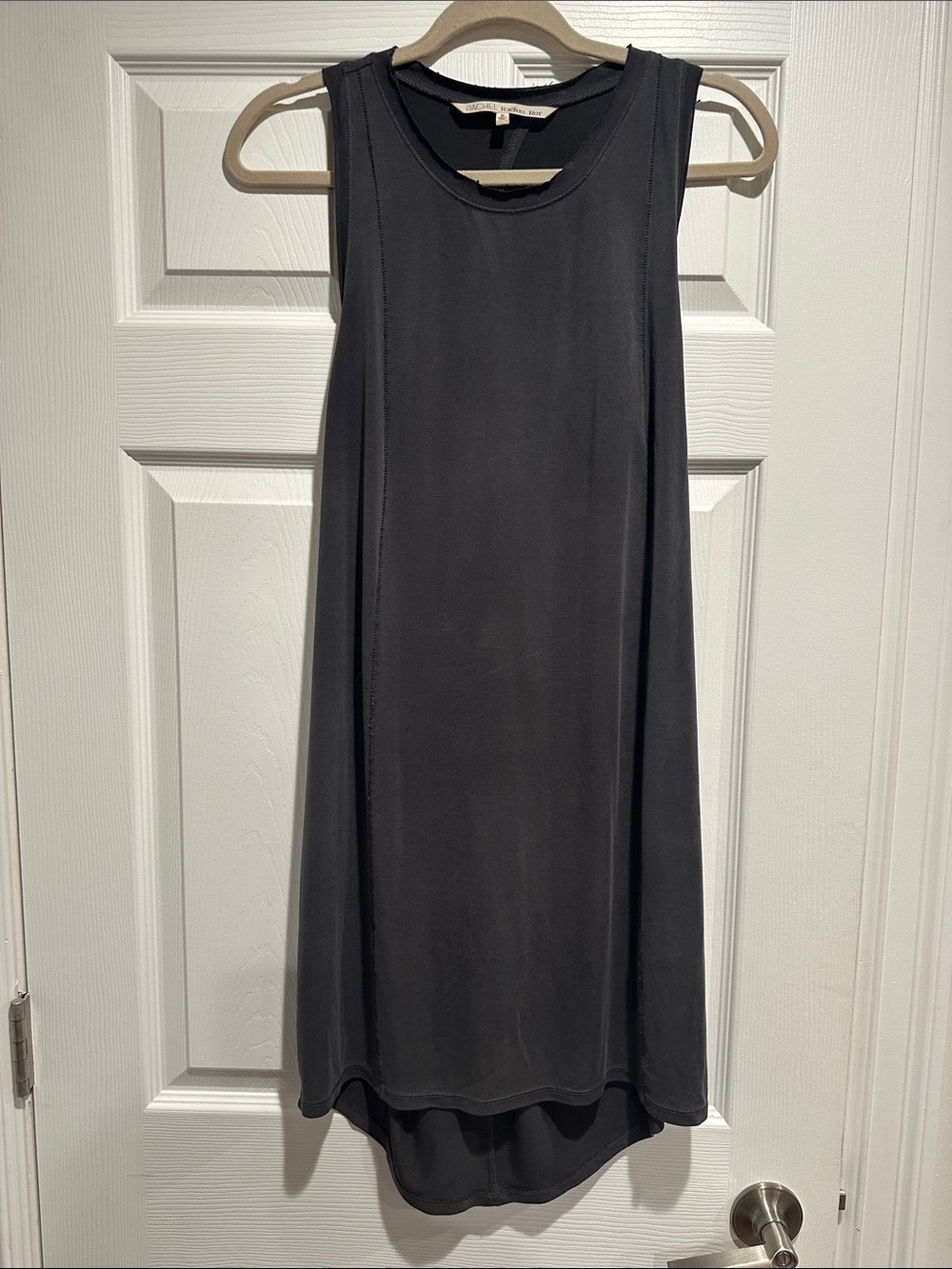 RACHEL Rachel Roy Charcoal Gray High-Low Midi Dress
